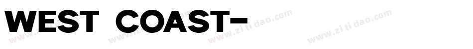 West Coast字体转换